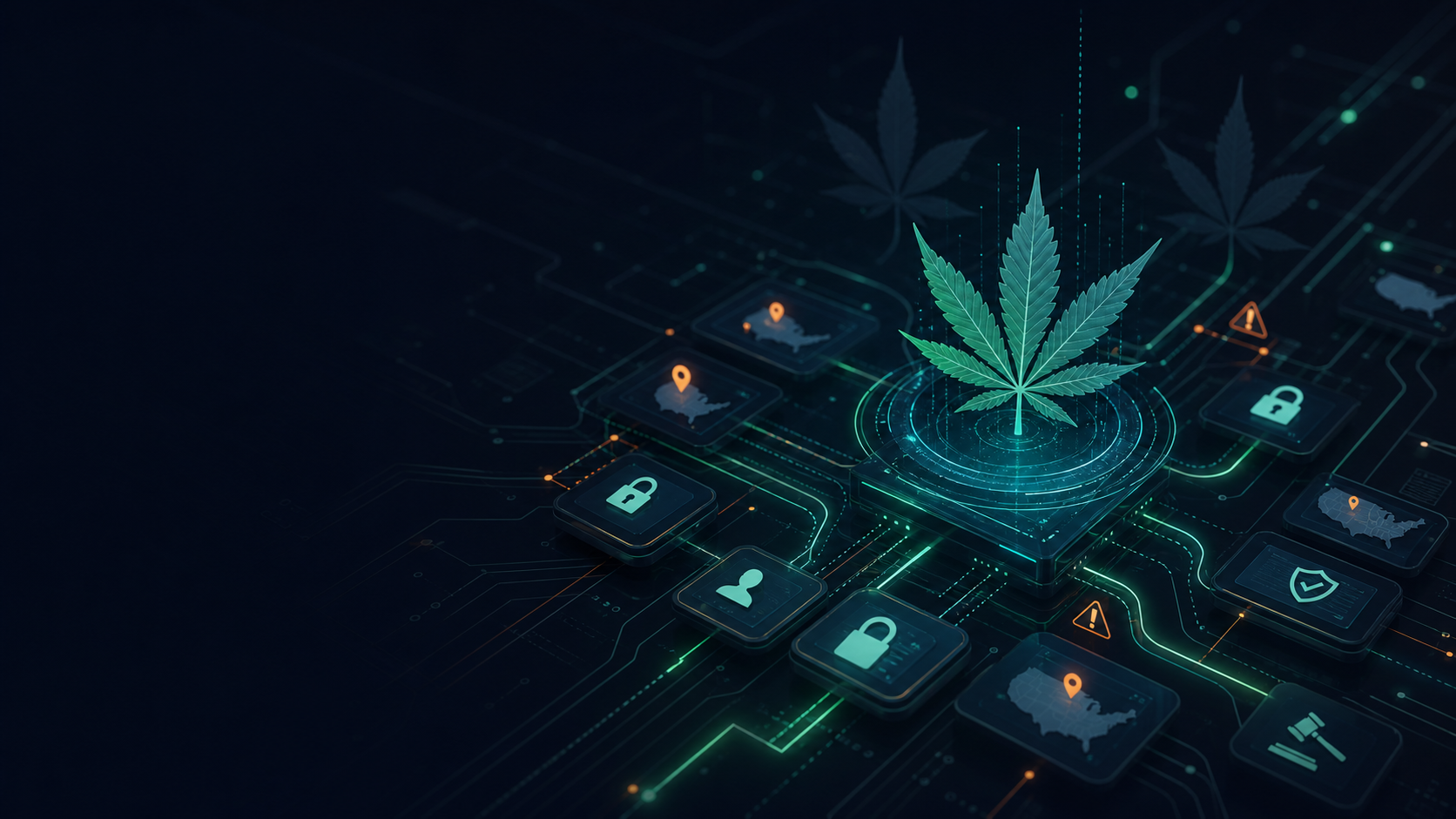 Cannabis AI compliance system map